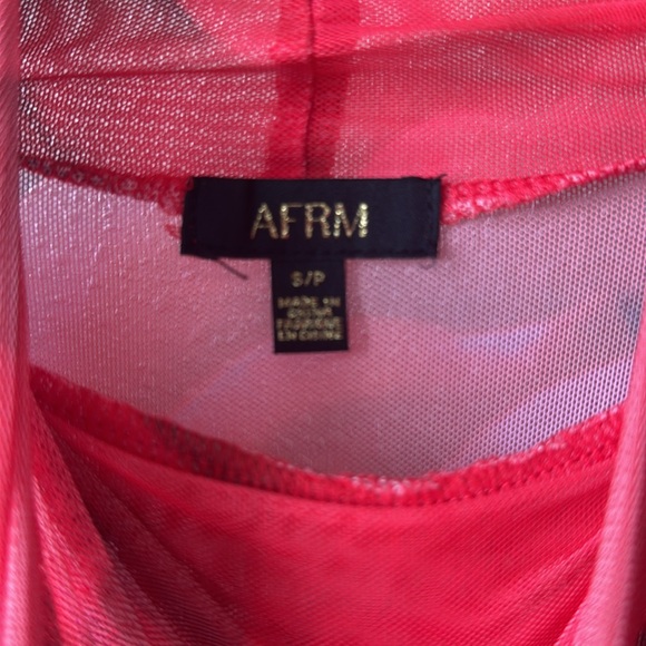 AFRM Organic Rose Long Sleeve Bodycon Dress - Picture 4 of 6